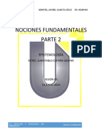 Nociones Fundamentales de Epistemología