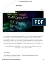 Perl Programming For Beginners - Perl Tutorial