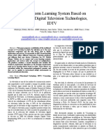 Multiplatform Learning System Based On Interactive Digital Television Technologies, Idtv