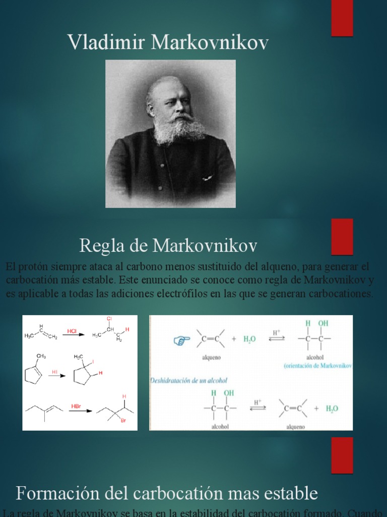 Regla de Markovnikov en Alquenos PDF — free download