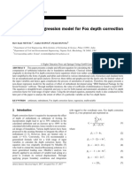 Multivariable Regression Model For Fox Depth Correction Factor