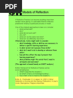 Borton's Reflective Model Overview | PDF