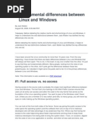 10 Fundamental Differences Between Linux and Windows: #1: Full Access vs. No Access