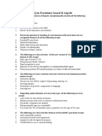 MCQ in Psychiatry Board II Aug 06 PDF