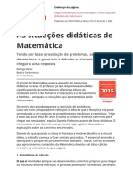As Situacoes Didaticas de Matematica