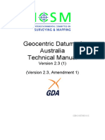 Geocentric Datum of Australia Technical Manual: Version 2.3 (1) (Version 2.3, Amendment 1)