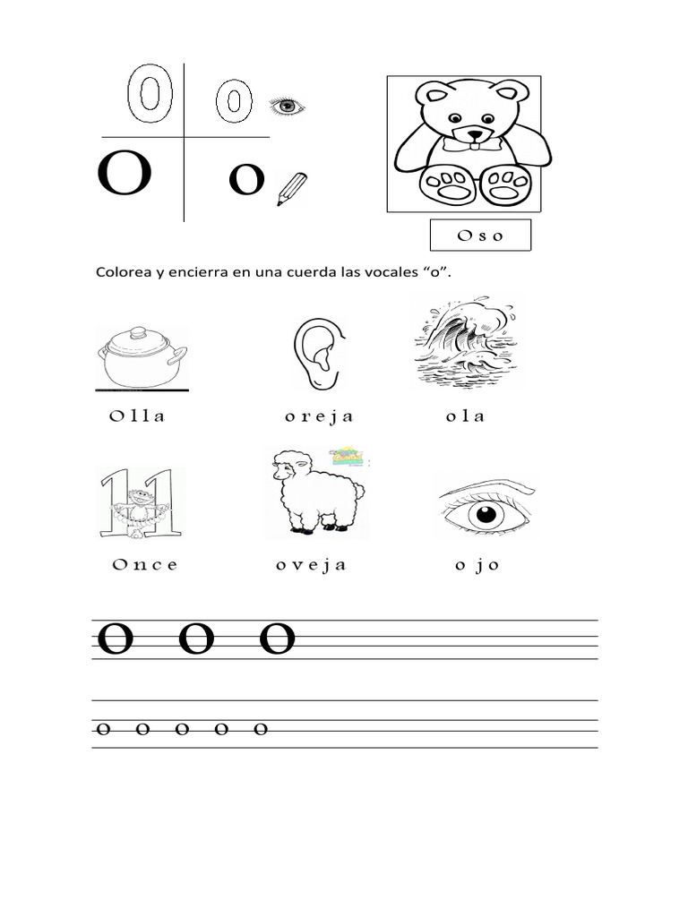 Ficha Vocal O | PDF