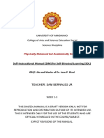 Self-Instructional Manual (SIM) For Self-Directed Learning (SDL)