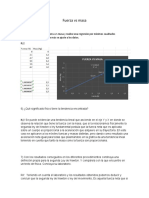 Fuerza Vs Masa
