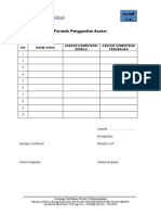 Form 01 FR Kon 01.5 Formulir Penggantian Asesor