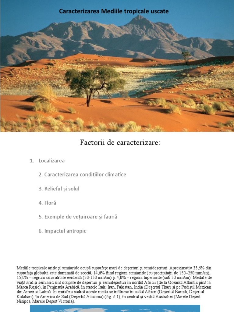 Presentation Geografie Mediu Tropical | PDF