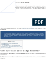COMO FAZER CITAÇÃO DE SITE E ARTIGO DA INTERNET - guiadamonografia.com.br