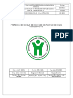 SA PRO10ProtocoloResiduosCovid 19 PDF