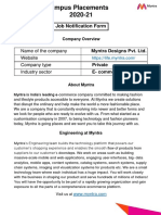 Campus Placements 2020-21: Job Notification Form