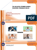 Peningkatan Kualitas Pembelajaran Melalui Penelitian Tindakan Kelas PDF
