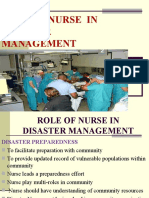 Role of A Nurse in Disaster