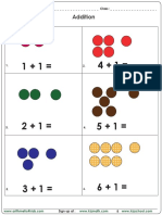 Add 1 To Other Numbers Up To 6 With Dots PDF