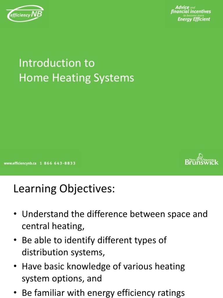 Introduction To Home Heating Systems | PDF | Efficient Energy Use ...