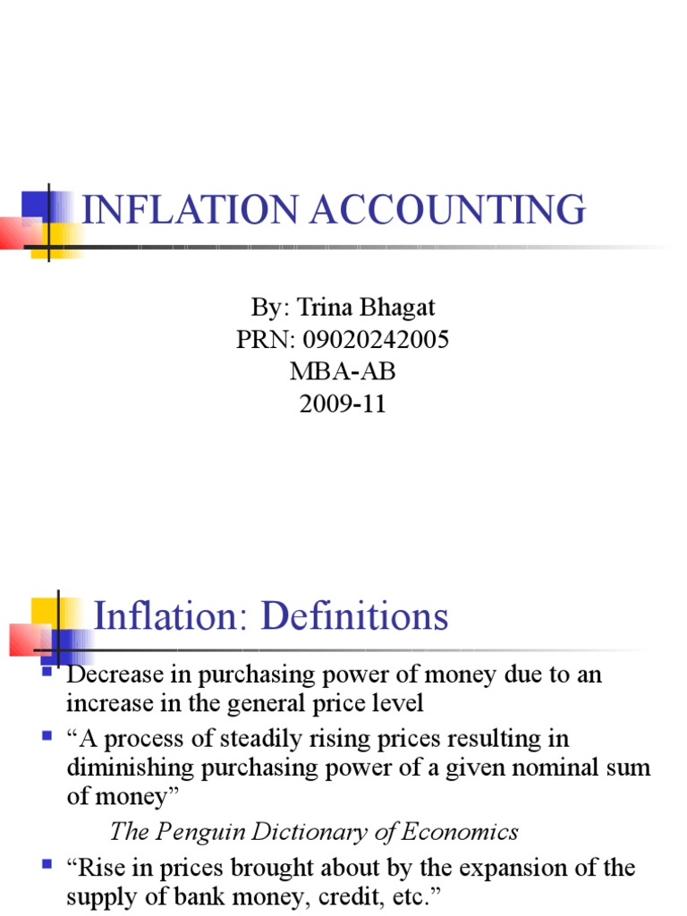 Inflation Accounting | PDF | Historical Cost | Inflation