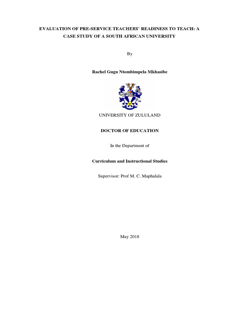 Evaluation of Pre-Service Teachers' Readiness To Teach, A Case Study of ...