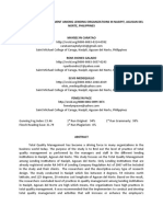 Total Quality Management Among Lending Organizations in Nasipit, Agusan Del Norte, Philippines