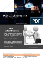 2.3 Métodos de Planeación - Plan 2. Subcontración - PPSX