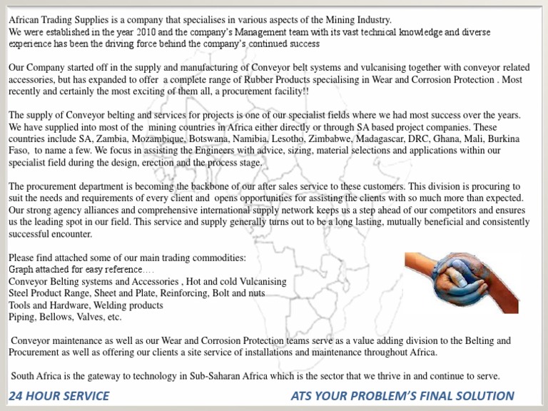African Trading Company Introduction PDF | PDF | Africa | Economic Sectors