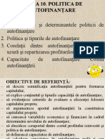  TEMA 10. Politica de autofinanţare a.u.