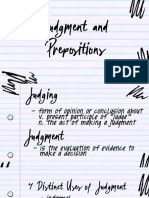 Judgment and Prepositions PDF