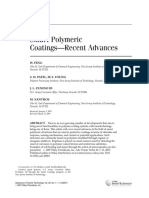 Smart Polymeric Coatings-Recent Advances: W. Feng