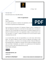 Letter of Appointment - JLRI Maaz