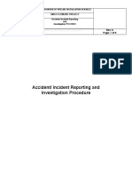 Accident Incident Reporting and Investigation Policy