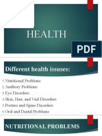 Different Health Issues