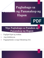 4 Mga Pagbabago Sa Panahon NG Pananakop NG Hapon