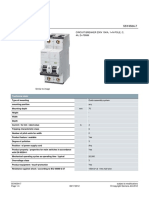 Product Data Sheet 5SY4504-7: Circuit Breaker 230V 10ka, 1+N-Pole, C, 4A, D 70MM