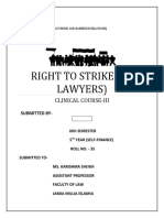 Right To Strike of Lawyers