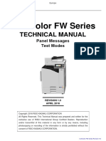 Comcolor FW Series Technical Manual Panel Test