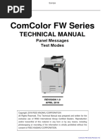 Comcolor FW Series Technical Manual Panel Test