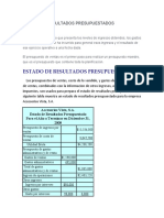 Estado de Resultado Presupuestado