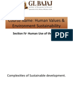 Course Name: Human Values & Environment Sustainability: Section IV-Human Use of The Earth