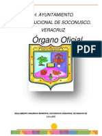 Órgano Oficial: H. Ayuntamiento Constitucional de Soconusco, Veracruz