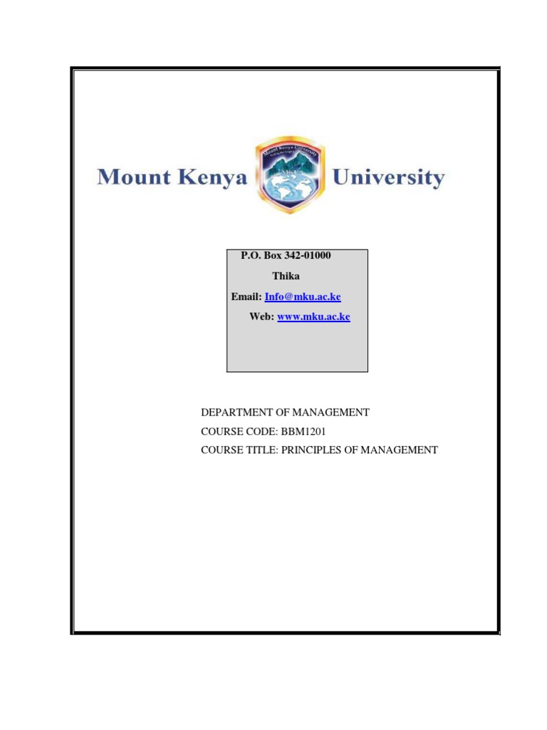 P.O. Box 34201000 Thika Email  Infomku Ac.ke WWW Mku.ac