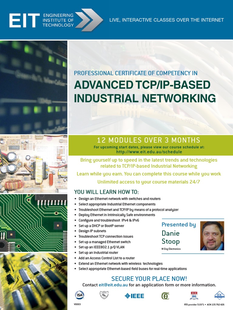 Advanced Tcp/Ip-Based Industrial Networking: 12 Modules Over 3 Months ...