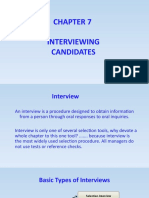 CH 7-Interviewing Candidates