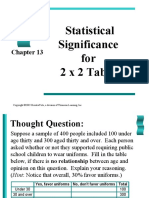Statistical Significance For 2 X 2 Tables