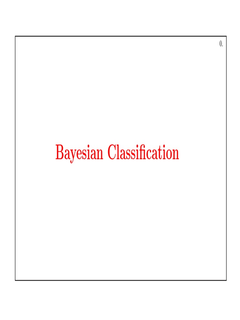 Bayesian Classification & MAP Analysis | PDF | Sensitivity And ...