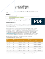 Necesidades Energéticas