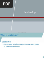 Leadership: © 2015 Cengage Learning