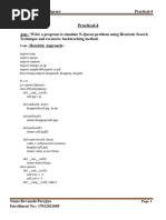 Practical-4: 2IT702: Artificial Intelligence Practical-4