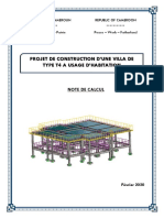 NOTE DE CALCUL Projet M. EMANA PDF
